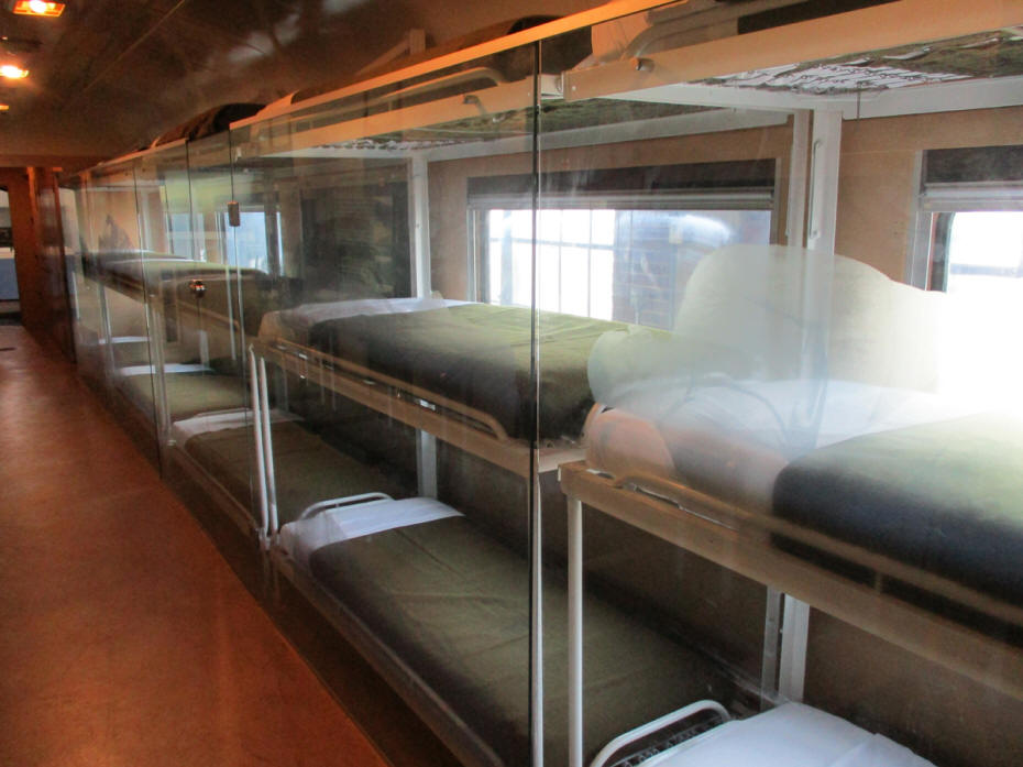 inside of hospital train car
