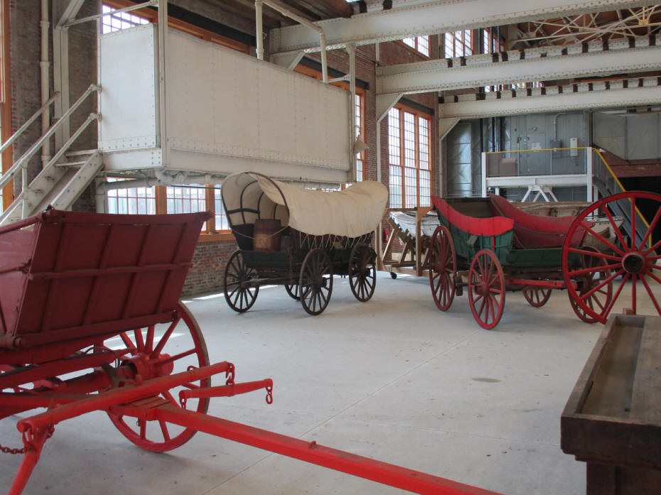 covered wagon and buggy
