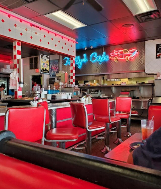 inside Tally's cafe