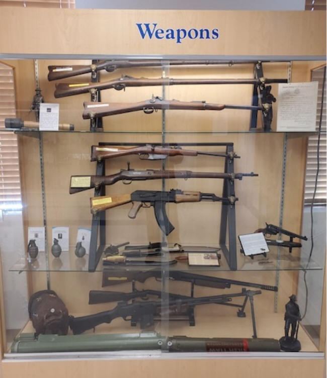 guns exhibit at buffalo soldiers museum