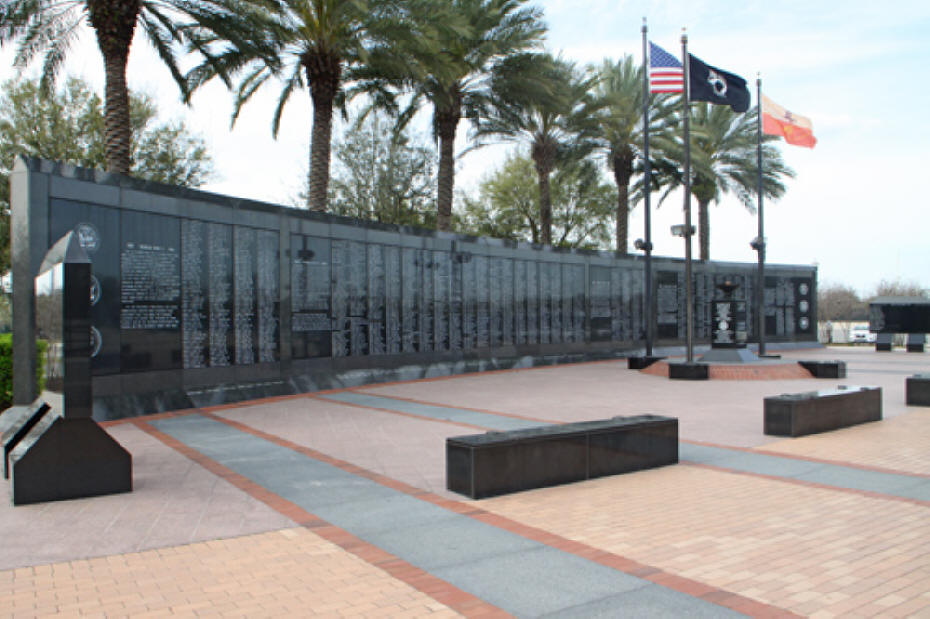 veterans memorial wall