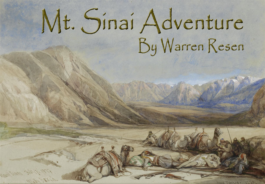 Signed and dated painting by 'David Roberts. 1839. inscribed and dated 'Mount Sinai Feby 17. 1839