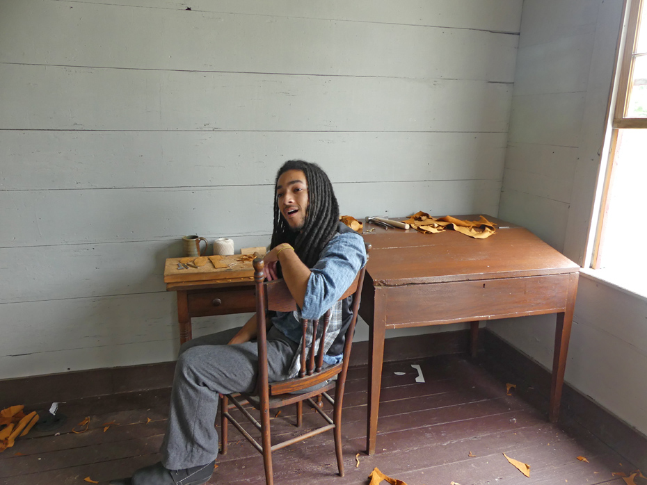 young man shoe maker docent at westville