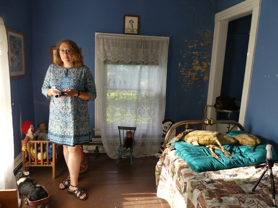 woman in room believed haunted by little boy